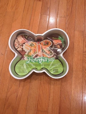 Vintage 1979 Wilton Fancifill Butterfly Cake Pan Original Insert 2105-1219 NEW - Image 1 of 4