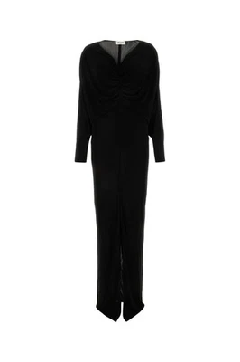 SAINT LAURENT Black Viscose Long Dress New & Authentic - Image 1 of 3