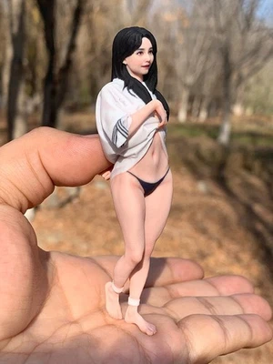 1/18 1/16 1/12 Figures Miniatures Black Long Hair Beauty Scene Model For Cars - image 1 of 4