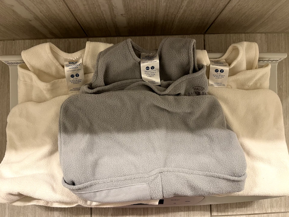 Lote de 3 - Envoltura polar Halo Innovations - talla NB y pequeña Foto 1 de 4
