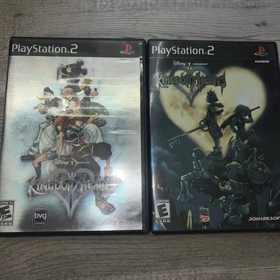 Kingdom Hearts 1 & 2 (Sony PS2) CIB w/ Reg Card & Manual - Tested & PRISTINE - Image 1 of 4