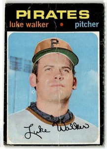 Luke Walker Pittsburgh Pirates 1971 Topps #534 CREASED - Bild 1 von 2