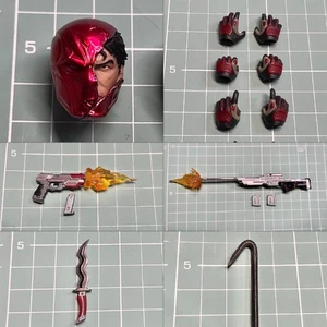 Mezco 1/12 Cappuccetto Rosso Testa Scultura Fucile da Cecchino Pistola a Mano Pugnale Crowbar Giocattolo - Foto 1 di 14