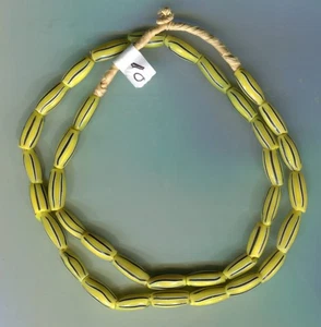 African Trade beads Vintage Antique Venetian glass old striped melon beads - Picture 1 of 2