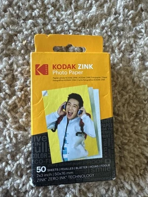 Kodak Zinc Photo Paper  Zero Ink Technology 50 Sheets 50x76mm Waterproof 2022 - Image 1 of 3
