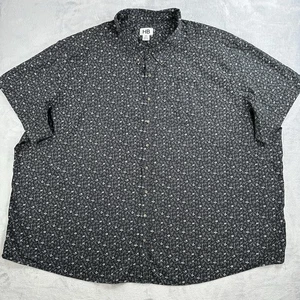 HB Harbor Bay Short Sleeve Button Down Hawaiian Shirt Mens Size 6XL Floral - Picture 1 of 14