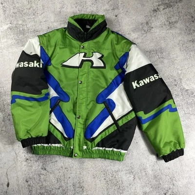 RARE Vintage 90s Kawasaki Team Transformer Jacket (Kawasaki Vest) Size M - Image 1 of 4