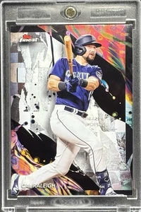 Tarjeta de inversión de arte callejero rara de Cal Raleigh Topps Mariners como nueva - Imagen 1 de 2