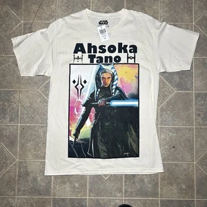 Star Wars Ahsoka Tano Graphic T-Shirt - Size Small Tan New With Tags - Picture 1 of 8