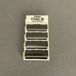 Gillette Trac II verstellbare Rasierklingen-Nachfüllkassetten, (4) Klingen (unverpackt) - Bild 1 von 5