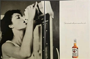 1997- 2 PG PRINT AD - JIM BEAM BOURBON WHISKEY AD - GET IN TOUCH MASCULINE SIDE - Picture 1 of 1