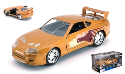 MODELLINO AUTO STATICO JADA TOYS TOYOTA SUPRA SLAP JACK'S FAST FURIOUS ORO 1/32 - Immagine 1 di 4