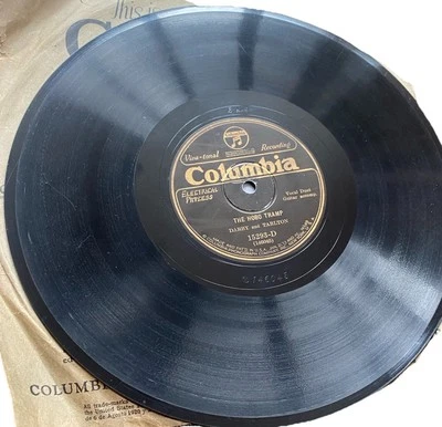 Tom Darby Tarlton The Irish Police Hobo Tramp 78 Vinyl 1529-3 Columbia Records  - Image 1 of 4