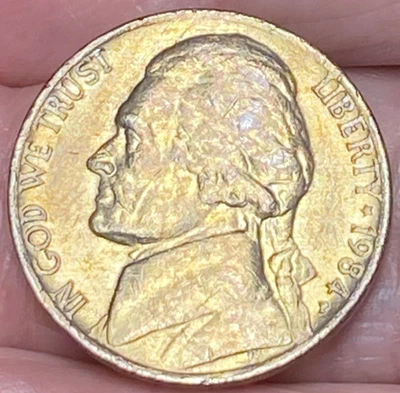 1984-P Jefferson Nickel Brilliant Gold Toned Coin   #19 - Image 1 of 4