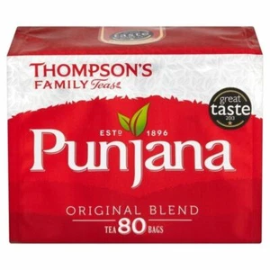 Thompsons Punjana Tea Bags 80 per pack - Pack of 2 - Picture 1 of 1