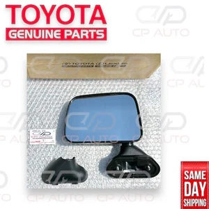 89-95 TOYOTA PICKUP CONDUCTOR DELANTERO IZQUIERDO PUERTA ESPEJO NEGRO OEM NUEVO - Imagen 1 de 12