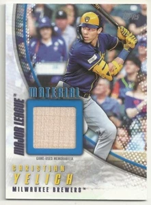2025 TOPPS BASEBALL - CHRISTIAN YELICH MAJOR LEAGUE MATERIAL - BAT - BLUE /150 - Bild 1 von 1
