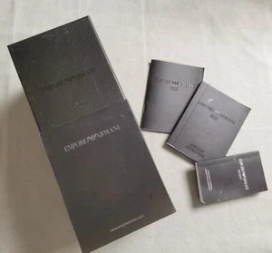 Armani vintage kit black box complete warranty booklet and papers booklet 2008 - Imagen 1 de 8