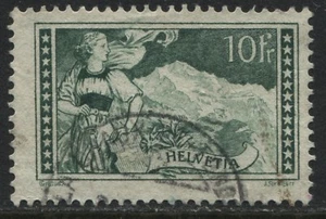 Switzerland 1930 10 francs gray green used - Picture 1 of 1