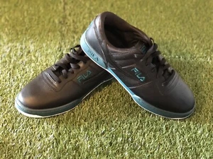 New FILA Work Shoes black leather Size 9 - Picture 1 of 8