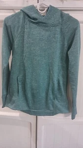 Womens Champion Long Sleeve Pullover Hoodie, Blue/Green, Size Small - Picture 1 of 5