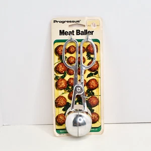 Vintage 1971 Progressus Swedish Meat Baller No. 612 Kitchen Utensil Metal NOS - Picture 1 of 7