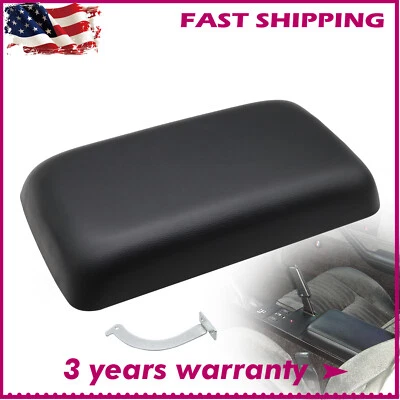 1982-1992 For CHEVROLET CAMARO BLACK CENTER CONSOLE LID ARMREST COVER HT14035760 - Image 1 of 4