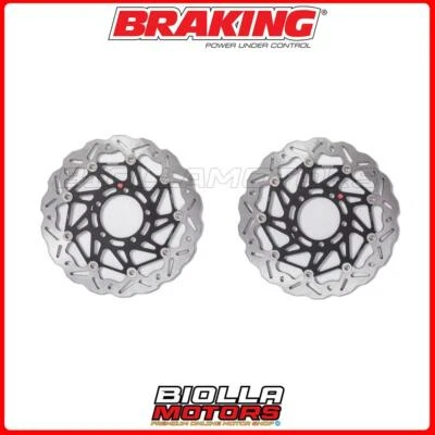 KIT DISCHI FRENO ANTERIORE BRAKING TRIUMPH DAYTONA R ABS 675 2015 - [WAVE FLOTTA Foto 1 de 4