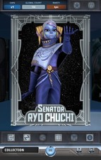 Topps Star Wars Card Trader Guardians of The Republic W1 Silver-Riyo Chuchi 150c