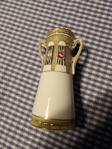 Antike handbemalte kaiserliche Nippon 2 - Vase mit Henkeln 6 Zoll - Bild 1 von 2