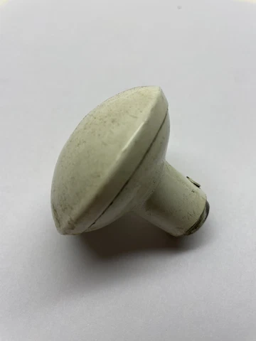 Antique Door Handle Knobs Parts White Enamel Metal Parts Replacement Cover