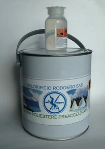 RESINA POLIESTERE BICOMPONENTE KG.2,500 - VETRORESINA - Foto 1 di 1