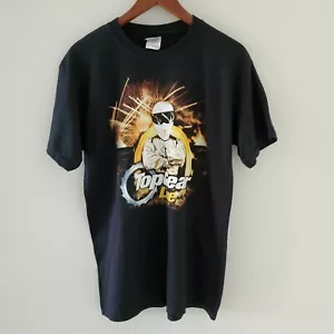 Top Gear Live 2009/2010 World Tour Stig Gildan Black Tee Shirt Mens M - Picture 1 of 5