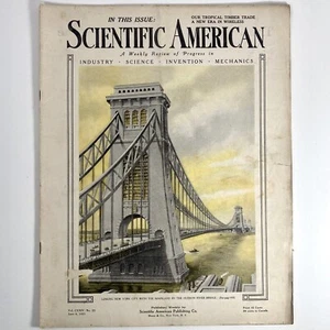 1921 Scientific American June 4 Hudson River Bridge Vintage Ads Science Magazine - Picture 1 of 13