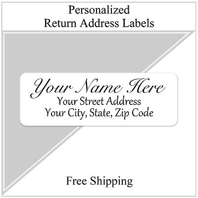 Return Address Labels Personalized Printed 3/4 X 2 1/4 Script • 3.59$