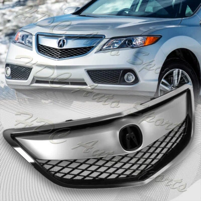 适用于 2013 - 2015 讴歌 RDX OE 风格 ABS 组装镀铬烤架前上格栅 — 第 1/4 张图片