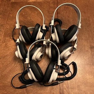 Lot of 5 Califone 2924AV-P 1/4" Jack Over the Ear Corded Headphones 6’ Coiled - Picture 1 of 4