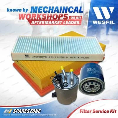 Wesfil 4WD Filter Service Kit for Nissan Navara D40 Pathfinder R51 Ref RSK12C - image 1 of 2