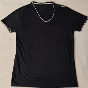 Armani Exchange Herren T-Shirt schwarz V-Ausschnitt Größe L - Bild 1 von 6