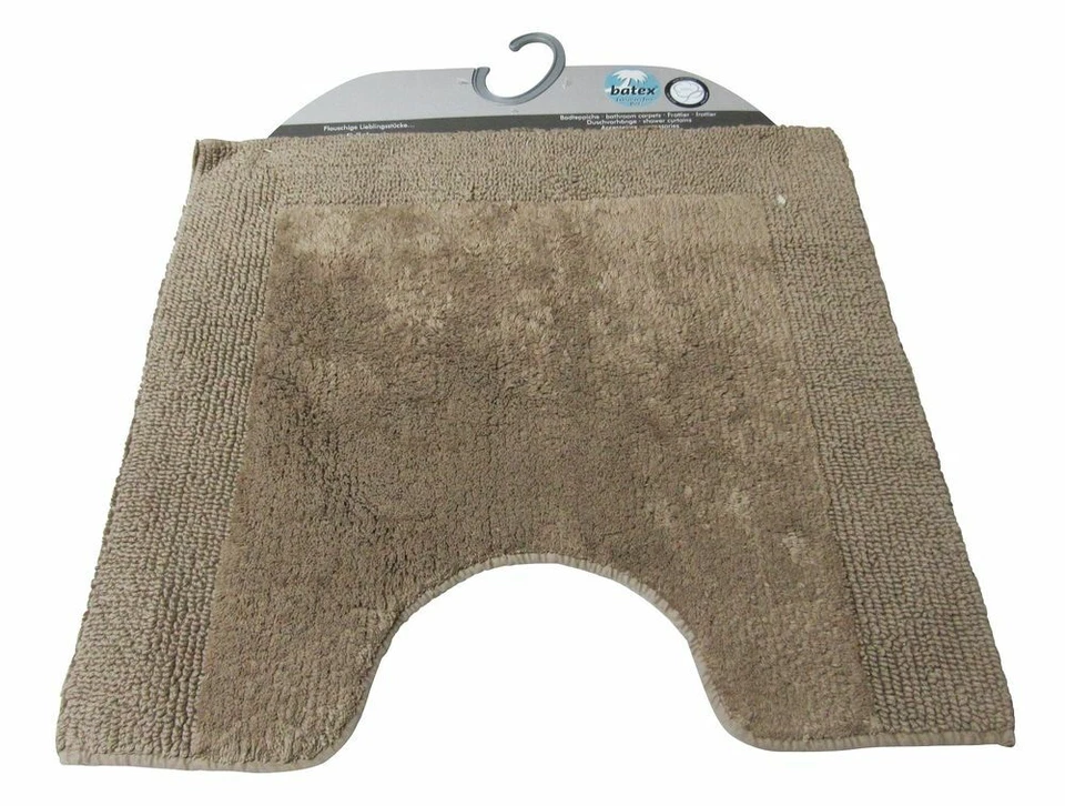 Batex WC-Vorleger mit Ausschnitt Toilettenvorleger Klovorleger Teppich 60x55 cm - Bild 1 von 1
