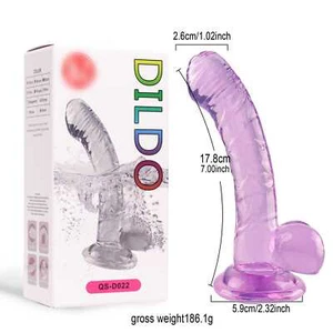 Soft Dildo Penis Vibrator Stimulation Sex Toys Vagina G Spot for Women Men Anal - Picture 1 of 32
