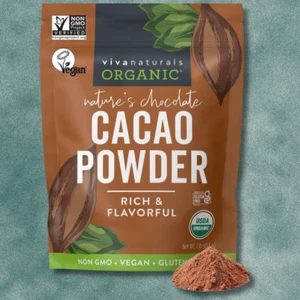 Organic Cacao Powder, 1Lb - Unsweetened Cacao Powder with Rich Dark Chocolate Fl - Picture 1 of 9