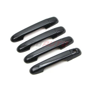For Hyundai Elantra 2006-2010 Door Handle Cover Carbon Fiber Look Trim Exterior - Picture 1 of 11