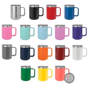 15 oz. Taza de café personalizada, vaso aislante perfecto - trabajo, viaje y hogar - Imagen 1 de 36