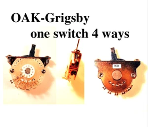 COMMUTATEUR TELE 4 ways- OAK Grisby - SWITCH 4P pour guitare - Picture 1 of 4