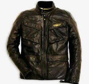 Ducati DAINESE Scrambler Leather Jacket EU52 Quattrotasche - Bild 1 von 4