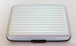 Silver RFID Blocking Theft Protection Credit Card Holder Armored Wallet - Picture 1 of 3