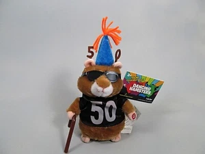 Gemmy Dancing Hamster Happy Birthday To You 50th Over The Hill w/ Cane 2015 NWT - Picture 1 of 7