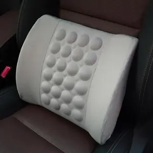 Electric Vibration Car Massager Lumbar Pillow Back Lumbar Pillow Cushion Seat - Picture 1 of 16