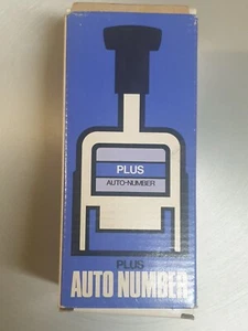 Vintage PLUS Numbering Machine Model AL Made in Japan - Picture 1 of 2
